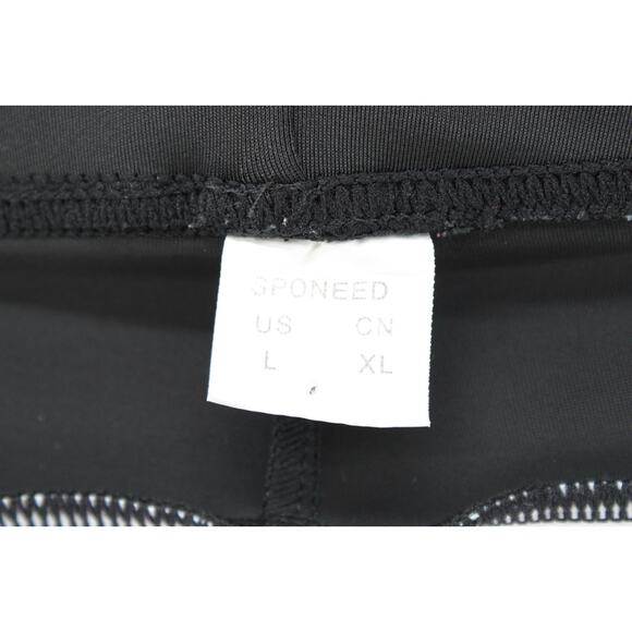 Sponeed Cycling Shorts Men's Large Black Red Padded Bicycle Riding Bike Racing - Picture 9 of 12